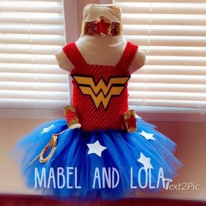Super Hero Costume Girls Wonder Woman Outfit